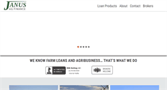 Desktop Screenshot of janusfarmloans.com
